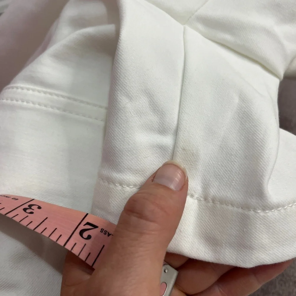 Ann Taylor NWT Marina Shorts With Belt Nautical White Sz 6 - Picture 8 of 12
